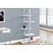 Monarch Specialties Bookshelf, Bookcase, Etagere, 5 Tier, 60"H, Office, Bedroom, Metal, Laminate, White, Grey I 7233 - alternate 2